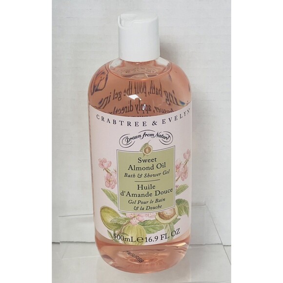 Crabtree & Evelyn SWEET ALMOND OIL Bath & Shower Gel 16.9 oz - Picture 1 of 4